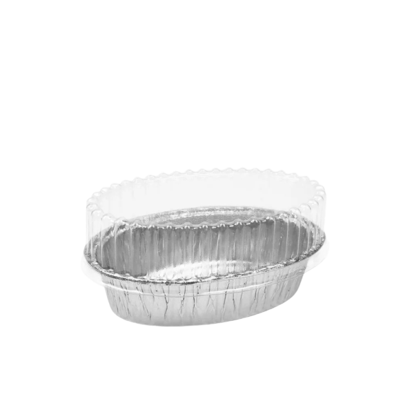 FOIL Food Grade Foil Tray Mould Aluminum Foil 6301-P (OVAL) with lid (10pcs)